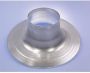 BURGERHOUT ronde plakplaat aluminium doorvoer diameter 113mm plakplaat diameter 320mm hoogte - Thumbnail 1