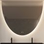 Gliss Design Spiegel Eos 160x120cm Met Ronding Naar Beneden En Spiegelverwarming - Thumbnail 1