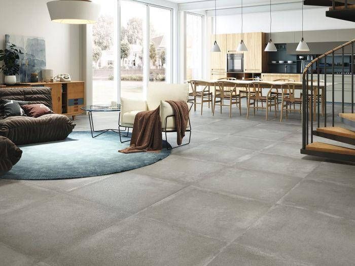 Baldocer Cerámica Grafton keramische vloertegel betonlook gerectificeerd 80 x 80 cm grey