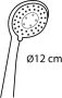 Differnz handdouche met 3 straalsoorten Ø 12 cm mat zwart - Thumbnail 2