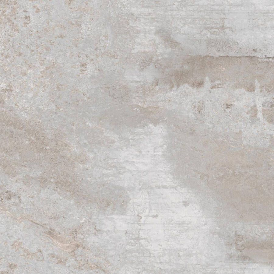 EnergieKer Flatiron wand- en vloertegel 60x60cm 10mm Vierkant gerectificeerd Betonlook Wit mat SW07310636