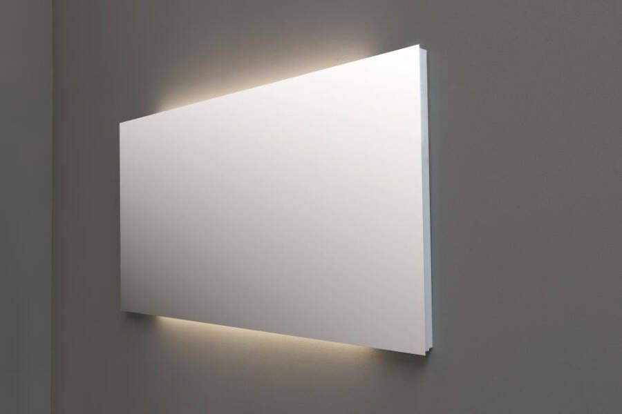 Basic Ultimate spiegel met indirecte boven- en onder LED-verlichting 100 x 60 x 3 cm glas