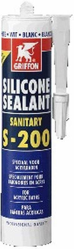 Griffon Sealant S-200 siliconenkit 300 ml zilver grijs