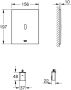 GROHE Tectron Bau E infrarood bedieningspaneel 15 6x19 7x1cm tbv inbouwreservoir (batterij) alpine wit - Thumbnail 3