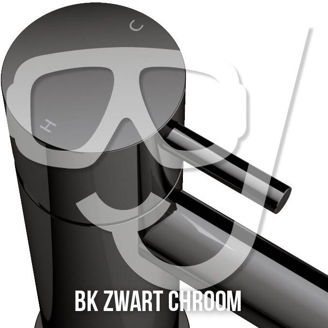 Hotbath Cobber uitloop 18 cm toepasbaar op cb005(T) en cb006(T) zwart chroom - Foto 3