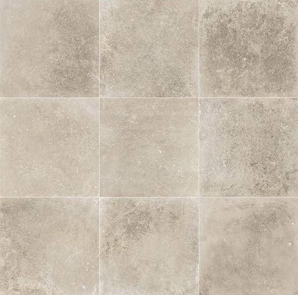 Kerabo North Feeling Morning keramische wandtegel betonlook gerectificeerd 60 x 60 cm beige