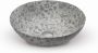 LoooX Ceramic Terrazzo opzetwastafel rond 40x15cm grey - Thumbnail 5