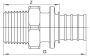 Rehau Rautherm overgangskoppeling buitendraad 20x2.0mm R3 4"-S18 - Thumbnail 2