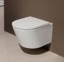 Sub Forza hangend toilet met toiletzitting zerokal en cycloonspoeling 31 5 x 36 5 x 54 cm wit - Thumbnail 5