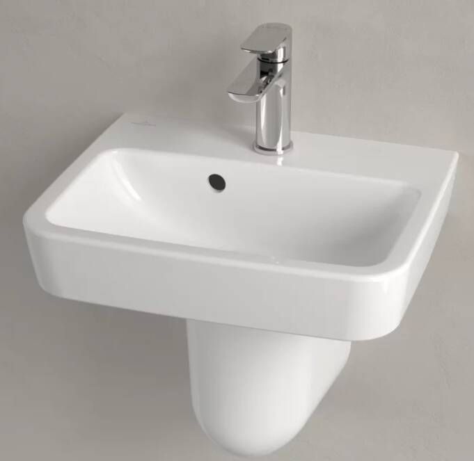 Villeroy & Boch O.novo fontein met kraangat en overloop 45 x 37 cm wit alpin