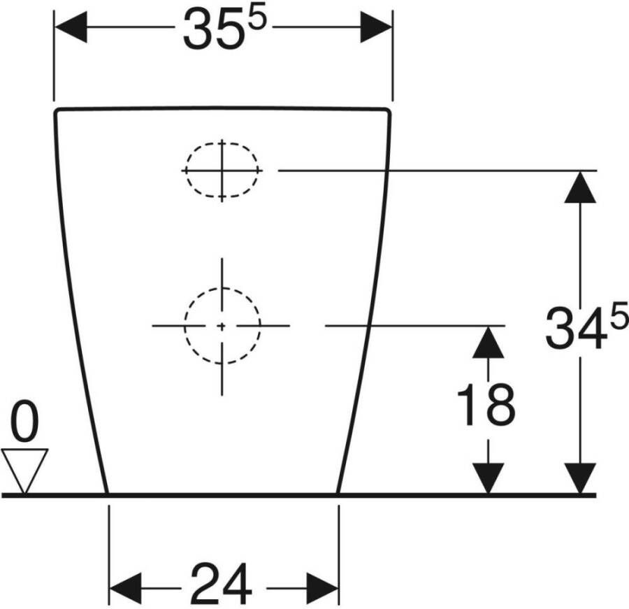 Geberit Icon Closet Staand 41cm back to wall PK rimfree wit 502.382.00.1