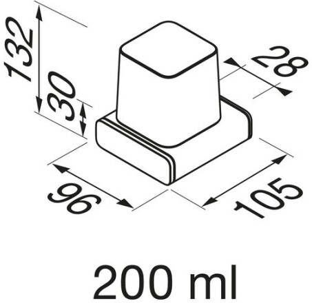 Geesa Shift Collection Zeepdispenser 200 ml Mat Glas 9 6x10 5x13 2 cm Geborsteld Metaal Zwart - Foto 2