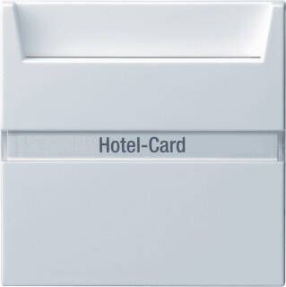GIRA System 55 enkel drk cont wit basis element met centr a hotelkaart - Foto 1