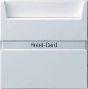 GIRA System 55 enkel drk cont wit basis element met centr a hotelkaart