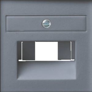 GIRA System 55 kunststof inbouw inzetplaat t.b.v. UAE IAE antraciet (RAL9005)