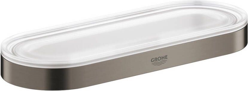 GROHE Selection handdoekring en of zeepschaalhouder 3 x 20 x 8 5 cm geborsteld hard graphite