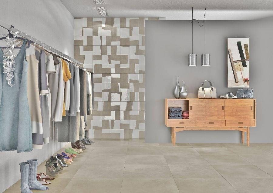 Herberia Ceramiche Timeless keramische vloertegel betonlook gerectificeerd 60 x 60 cm silver