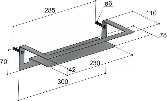 Douche Concurrent Planchet Hotbath Archie 30x11x7cm Geborsteld RVS - Foto 2
