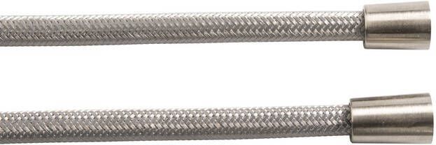 Hotbath Archie Doucheslang Geribbeld Met Transparante Kunststof Mantel 100 cm RVS 316 AR010IX - Foto 2