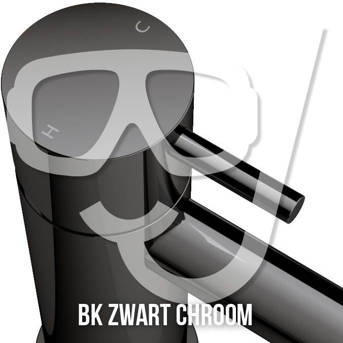 Hotbath Cobber handdoekhouder draaibaar voor 2 handdoeken zwart chroom CBA15BK - Foto 2