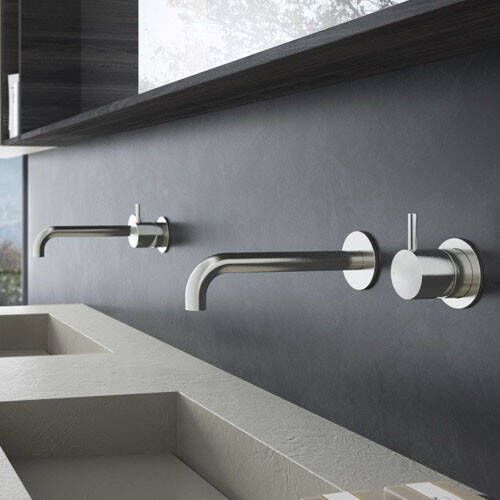 Hotbath Wastafelmengkraan Cobber Inbouw 3+3 Inbouwsysteem 1-hendel Gebogen 18 cm Chroom OP=OP - Foto 2