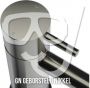 Hotbath Cobber afbouwdeel voor inbouwthermostaat met 3 pushbuttons geschikt voor verticale plaatsing geborsteld messing PVD - Thumbnail 4