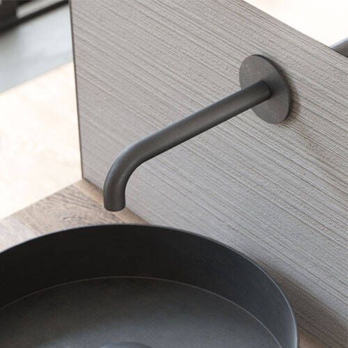 Hotbath Wastafelkraan Uitloop Cobber Rond 30 cm Verouderd IJzer - Foto 2