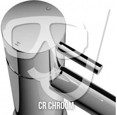 Hotbath Cobber X wastafelmengkraan met draaibare uitloop zonder waste 27 8 x 13 5 cm chroom - Foto 3