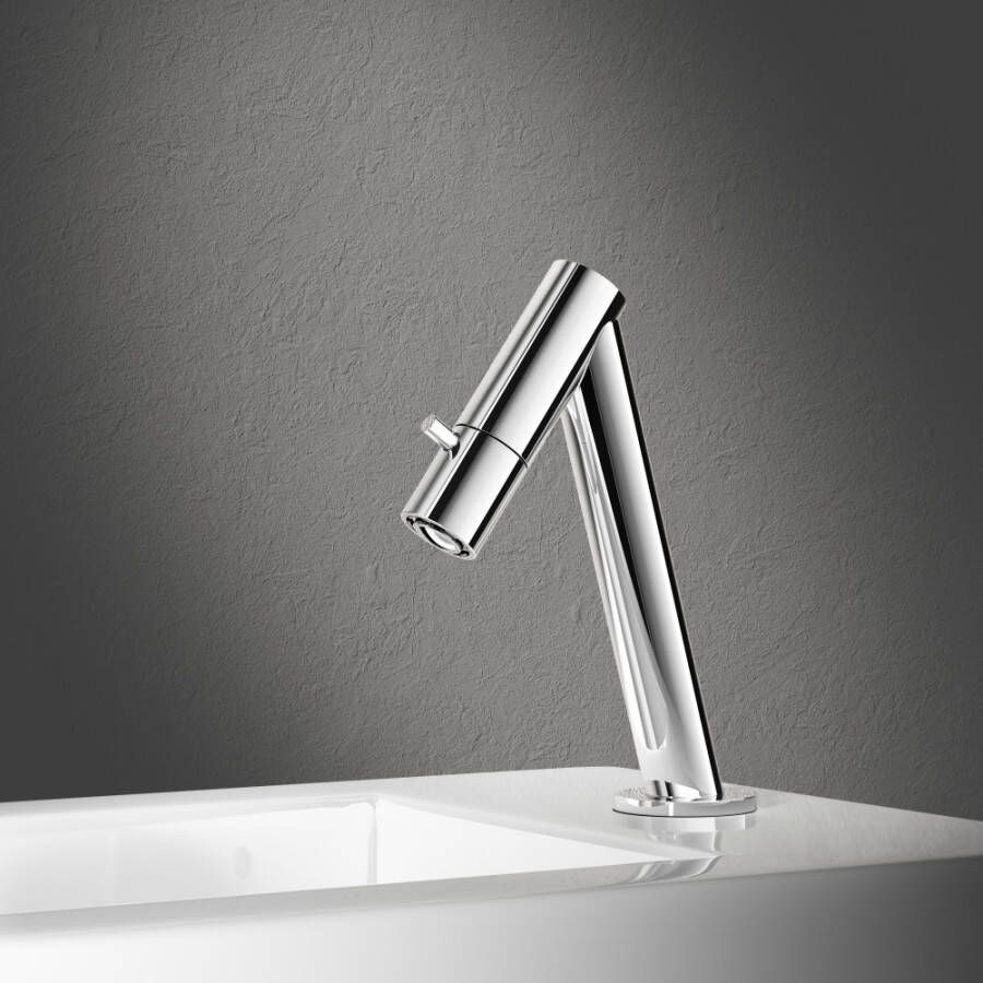 Hotbath Dude Fonteinkraan opbouw uitloop 8.95cm schuin geborsteld nikkel Y001GN - Foto 3