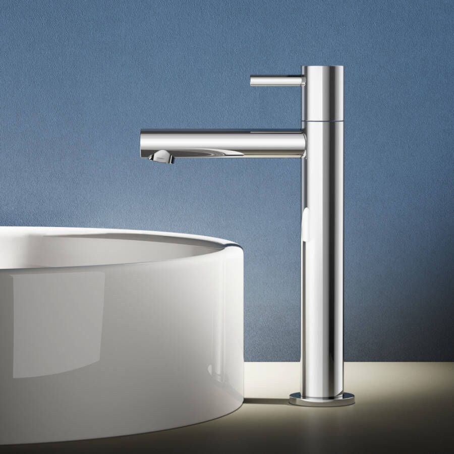 Hotbath Buddy Fonteinkraan uitloop 11cm opbouw hoog model geborsteld nikkel EH001GN - Foto 2