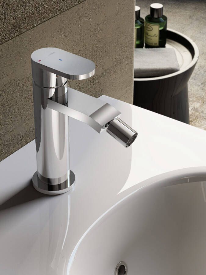 Douche Concurrent Bidetkraan Hotbath Friendo Opbouw Rond Glans Chroom