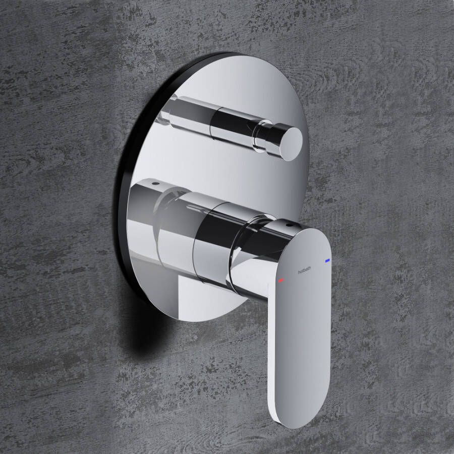Hotbath Friendo F032 inbouw douche badmengkraan met automatische omstelinrichting geborsteld nikkel - Foto 2