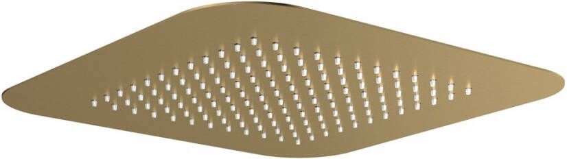 Hotbath Gal M147BBP inbouw hoofddouche 42 x 42 cm Geborsteld messing PVD
