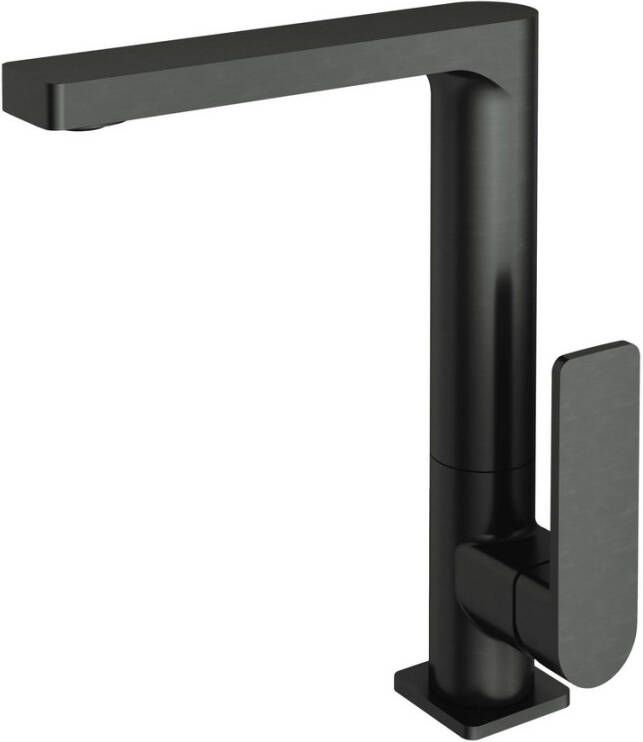 Hotbath Gal wastafelmengkraan met draaibare uitloop zonder waste 25 cm geborsteld gunmetal PVD