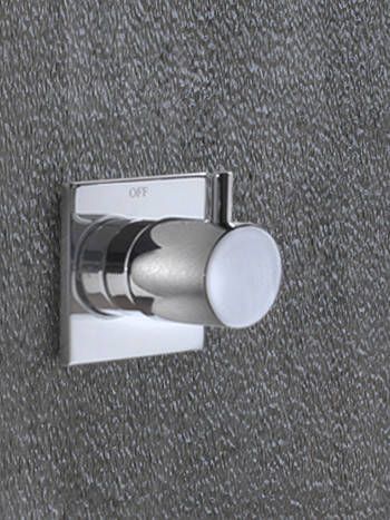 Hotbath Laddy stopkraan geschikt voor L007 L012 vierkant geborsteld nikkel - Foto 3