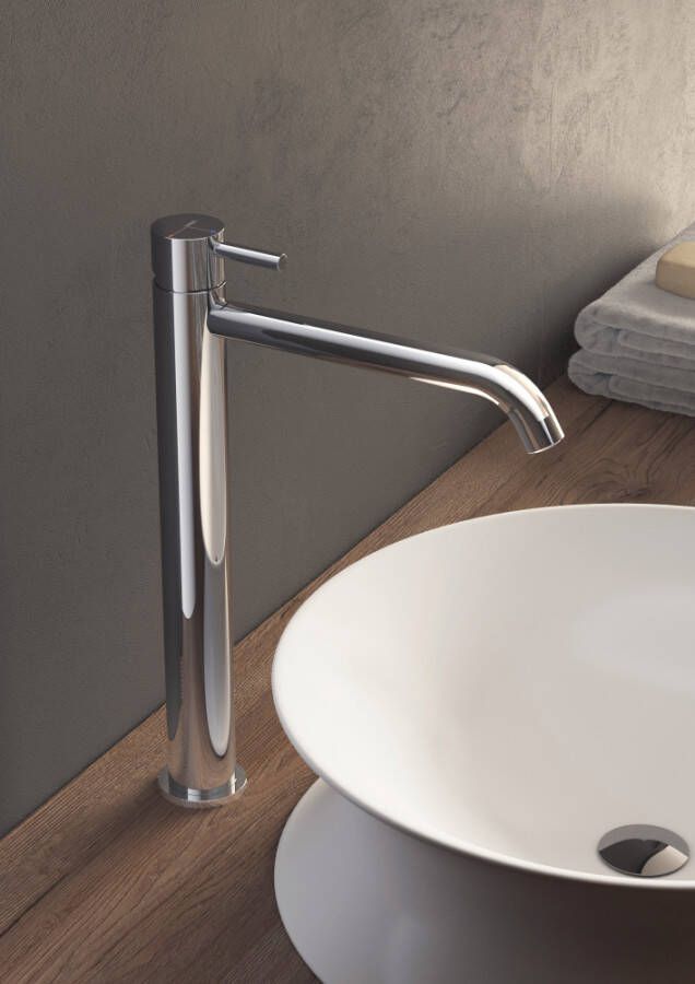 Hotbath Laddy hoge wastafelmnegkraan zonder waste chroom LH003CR - Foto 2