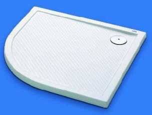 Huppe Purano douchebak Cast Marble kwartrond 100x100cm zonder ommanteling met antislip wit 202152055 - Foto 3