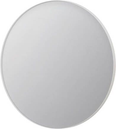 INK SP15 ronde spiegel verzonken in stalen kader ø 100 cm mat wit