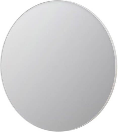 INK SP15 ronde spiegel verzonken in stalen kader ø 120 cm mat wit