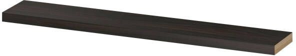 INK wandplank in houtdecor 3 5cm dik voorzijde afgekant voor ophanging in nis 120x20x3 5cm intens eiken