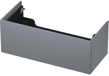 INK wastafelonderkast 1 lade greeploos push to open gelakt 100x45x38cm mat grijs