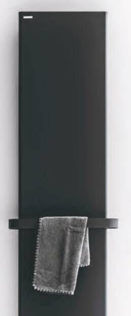 Instamat handdoekhouder met magneet bevestiging 55 cm soft zwart