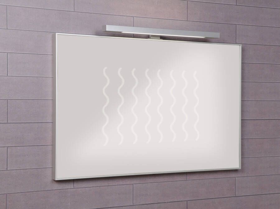 Looox B Line spiegel 120x65cm met anticondens aluminium sp1200-650