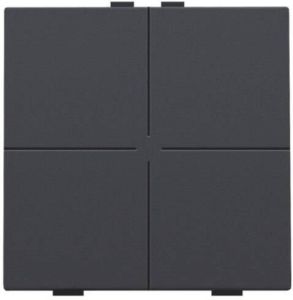 Niko Intense viervoudige drukknop voor Home Control antraciet