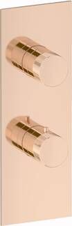 Plieger Roma inbouwdouchekraan thermostatisch met omstel rose goud UA611_D ROSE - Foto 2