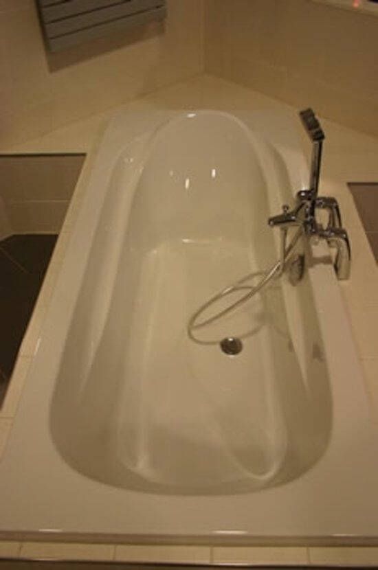 Plieger Spring bad acryl rechthoekig 180x80cm met poten wit 11002010010101