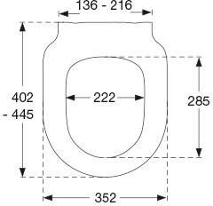 Plieger Pressalit A S Kansas D2 toiletzitting met deksel softclose en lift-off mat wit - Foto 2