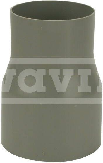 Wavin HWA fitt -buis PVC grijs 80x70mm uitvoering verloopstuk verloopmof