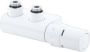 Remeha Danfoss VHX-D H-blok thermostatische radiatorafsluiter links rechts 1 2"buitendraad x 1 2binnendraad haaks met kap wit (RAL9016) - Thumbnail 2