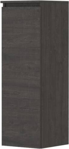 Ink Half hoge kast universeel 1 deur greeploos houten keerlijst en 2 glazen planchettes Oergrijs 350x370x1060 mm (bxdxh)